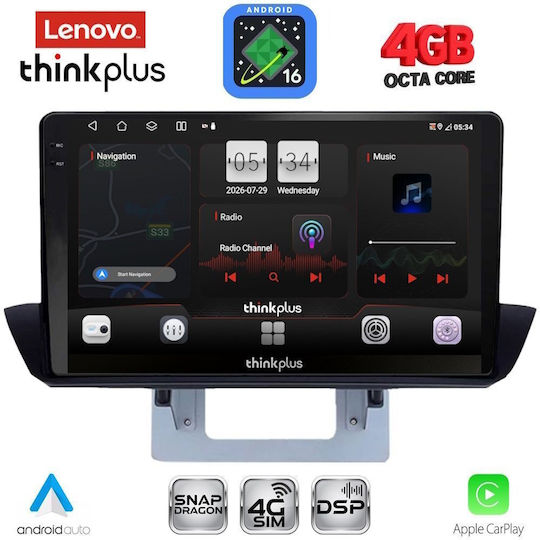 Lenovo Car Audio System for Mazda BT-50 2012-2019 (Bluetooth/USB/WiFi/GPS/Apple CarPlay/Android Auto) with 9" Touch Screen