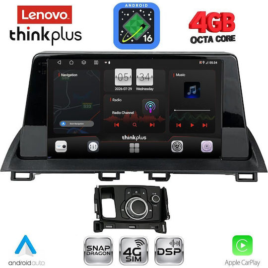 Lenovo Car Audio System for Mazda CX-4 2018 (Bluetooth USB WiFi GPS Apple CarPlay Android Auto) with 9" Touch Screen
