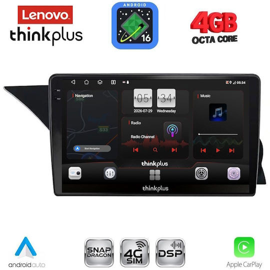 Lenovo Car Audio System for Mercedes-Benz GLK 2013-2017 (Bluetooth/USB/WiFi/GPS/Apple CarPlay/Android Auto) with 9" Touch Screen