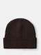 Unisex Beanie Strickmütze in Braun Farbe