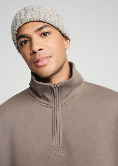 Beanie Unisex Σκούφος Πλεκτός σε Γκρι χρώμα
