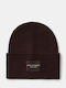 Beanie Unisex Σκούφος Πλεκτός σε Καφέ χρώμα