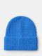Beanie Unisex Σκούφος Πλεκτός σε Μπλε χρώμα