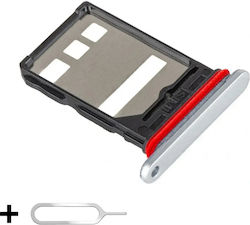 Sim Tray Holder Honor 400 + Sim Ejector Tool Included White Meteor Silver