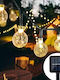 Christmas Illuminated Black Garland 20 Pieces