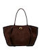 Allegra Knitted Women's Tote Bag Set Espresso