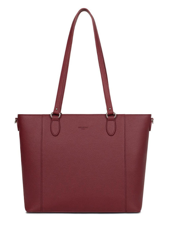 Hexagona Damentasche Schulter Crossbody Burgund...