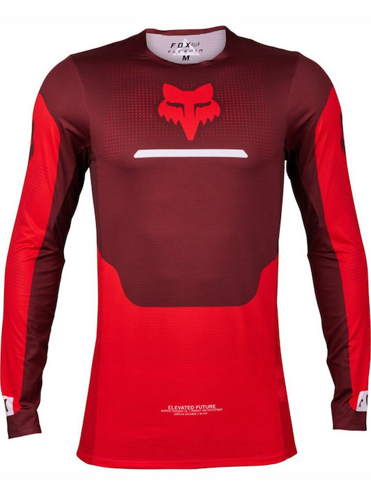 Fox Flexair Optical Tricou Pentru Bărbați Motocross Mânecă Lungă Culoare Roșie