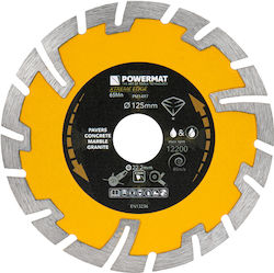 Powermat Δίσκος Κοπής Δομικών Υλικών 125mm