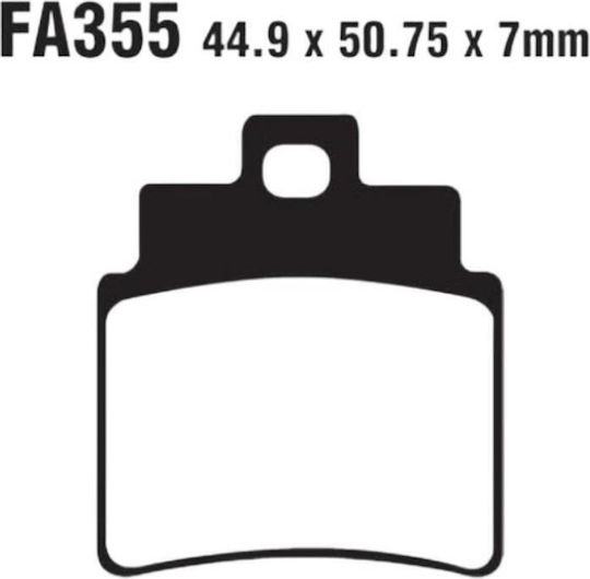 Мотоциклетни Накладки Fa355 Delta Brakes Dl051/db2520 Полуметални