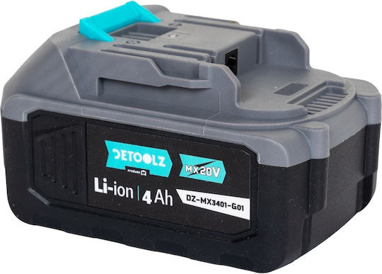 Detoolz Baterie de sculă cu litiu 20V cu capacitatea de 4Ah