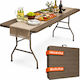 Bakaji Campingmöbel für Tabelle Klappbar in Campingmöbel 180x74x74cm