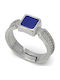 Herrenring mit Steinen aus Silber