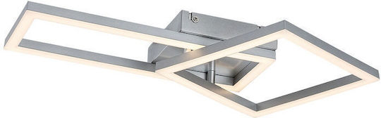 Rabalux Smart Deckenleuchte montieren 50cm Silber mit Integrierte LED