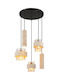 Globo Lighting Κρεμαστό Φωτιστικό Μαύρο