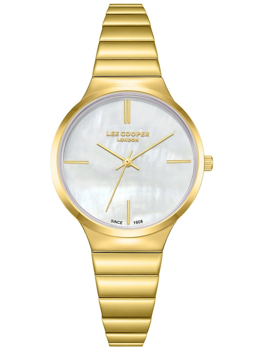 Lee Cooper Women's Battery Watch with Gold Meta...