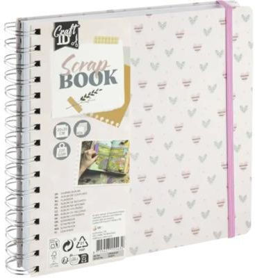 Craft Id Album Scrapbooking Σπιράλ 40 Φύλλων 20x20cm 220gr Καρδιές