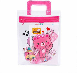Kinder Schreibwaren-Set mit Bleistift, Spitzer, Radiergummi, Lineal und Federmäppchen 6 Stück Kinder Schreibwaren-Set mit Bleistift, Spitzer, Radiergummi, Lineal und Federmäppchen 6 Stück