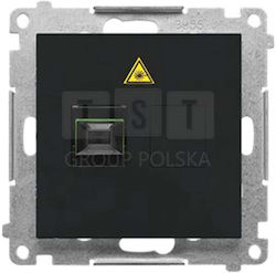 Simon 55 Light Socket Optical Single Sc Apc Module Matt Black Tgs1.01/149 Simon 55 Light Socket Optical Single Sc Apc Module Matt Black Tgs1.01/149