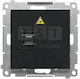 Simon 55 Lichtsteckdose Optisches Einzel Tgs1.01/149 Schwarz