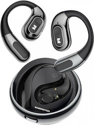 Monster AC330 Open Ear Căști Bluetooth Handsfree cu Rezistență la Transpirație și Husă de Încărcare Negre Monster AC330 Open Ear Căști Bluetooth Handsfree cu Rezistență la Transpirație și Husă de Încărcare Negre