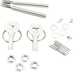 Auto Gs Δέστρες Καπό Αλουμινίου Ασημί Sparco Look 25x15x2cm Yt4-hp-7 22097 Auto Gs Δέστρες Καπό Αλουμινίου Ασημί Sparco Look 25x15x2cm Yt4-hp-7 22097
