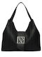 Fabric Women's Shoulder Bag Black