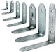 Galvanized Nickel Pipe Elbow Fitting 6x6cm Pc