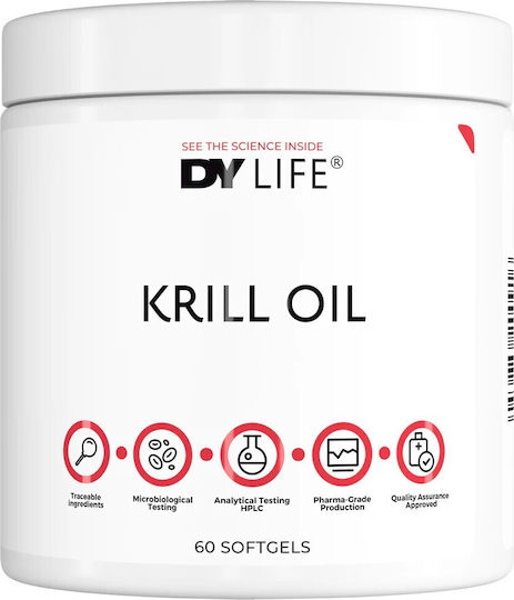 Dorian Yates Dy Life Масло от крил 500 mg 60 меки капсули