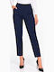 Women's Fabric Trousers in Regular Fit Blue WB-41559-27TR-BLUE