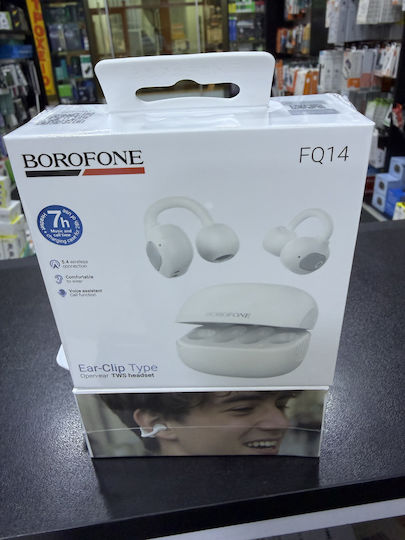 Borofone FQ14 Offenes Ohr Bluetooth Kopfhörer mit Ladekoffer Weiße