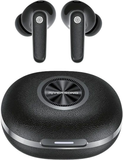 Riversong Utopia H10 In-ear Bluetooth Handsfree Ακουστικά με Θήκη Φόρτισης Μαύρα