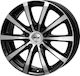 Platin P 69 7.5x17 5x120 Et55.1 Schwarz Aluminium-Autofelgen