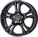 Platin P 53 6.5x16 5x108 ET43 Black Aluminum Car Wheels