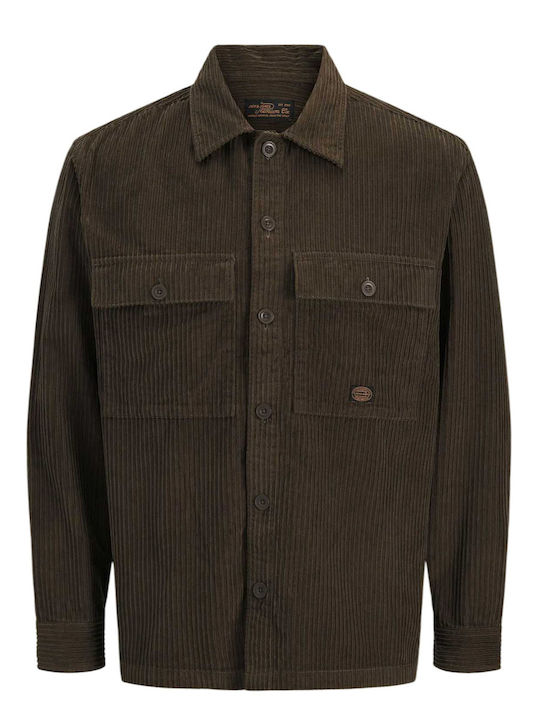 Jack & Jones Overshirt din Catifea Raiata Cu Mâ...