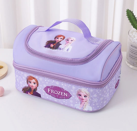 Kinder Lunchtasche Isoliert Handtasche Flieder Gefroren