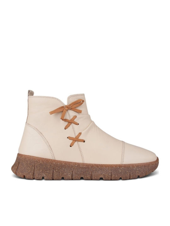 Stiefeletten Damen Beige