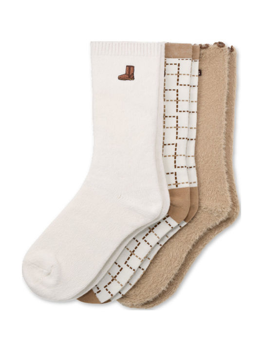 UGG Дамски Чорапи Екрю 3Pack