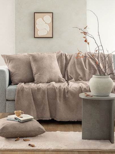 Palamaiki Neva Τριθέσιου Καναπέ Π170xΜ300cm Beige