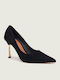 Wildleder Pumps Schwarz
