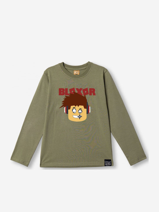 Funky Kinderoberteil Langärmelig Khaki