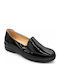Patent Leather Women's Moccasins in Black Colour