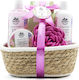 Becasan Wicker Set Floral Duft Hautpflege-Set für Körperreinigung