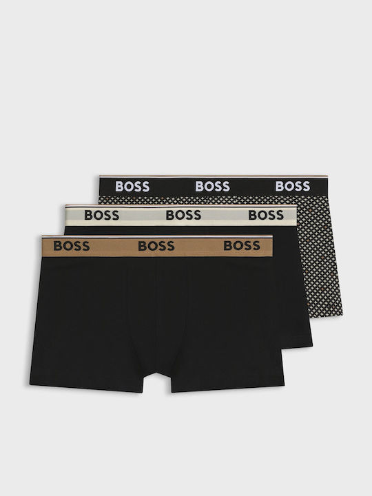 Boss Мъжки боксерки Черни 3Pack