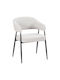 Filonda Dining Chairs with Fabric Upholstery Ivory 2 Pieces 47x58x79cm
