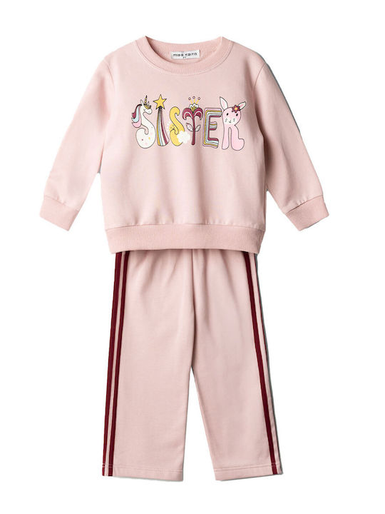Evita Kinder Trainingsanzüge Mit Bluse Rosa 2 S...