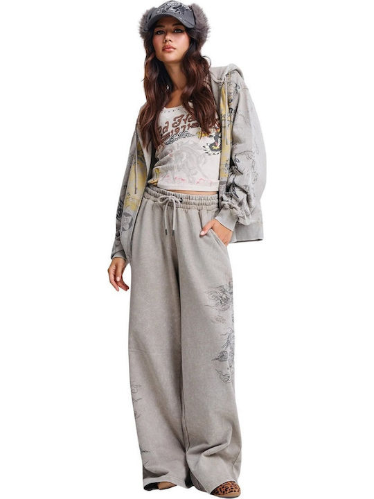 Ed Hardy Jogger Sweatpants Grey