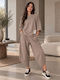 Beige Sweatpants Set