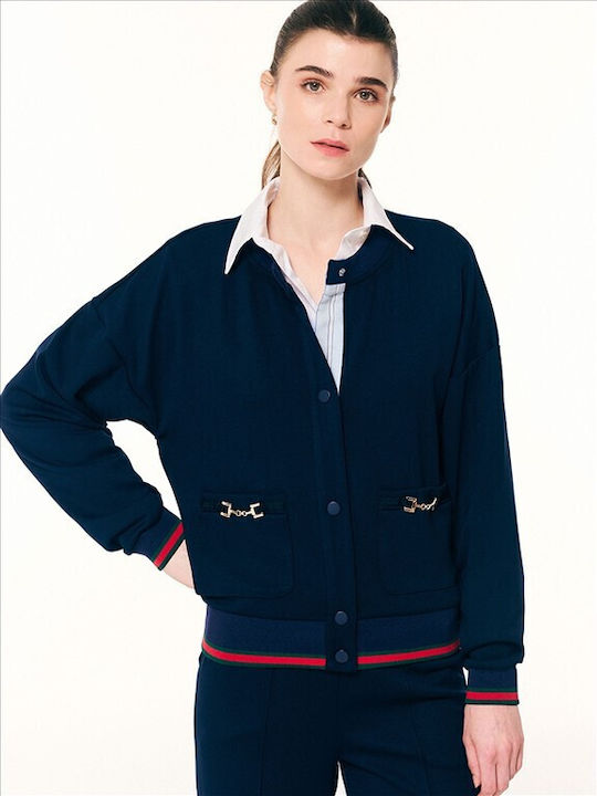 Damen Strickjacke Blau
