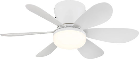 Globo Lighting Ανεμιστήρας Οροφής με Φως Μαύρος / Λευκός